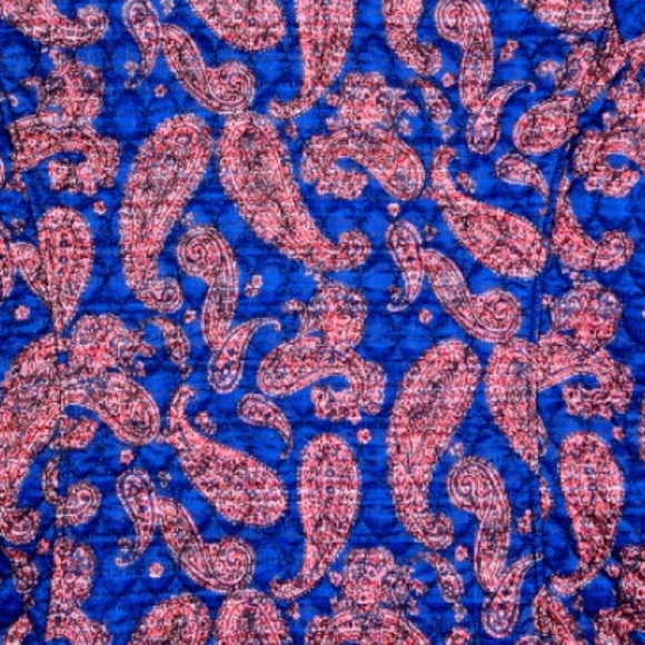 Lands End Women's Quilted Paisley Print Jacket Primaloft Insulated Sz L (14-16) - Picture 16 of 16